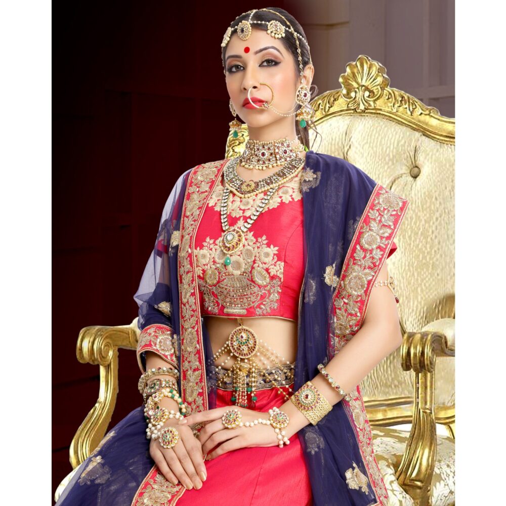 Buy Moonlight Kundan Bridal Jewellery Set - Image 2