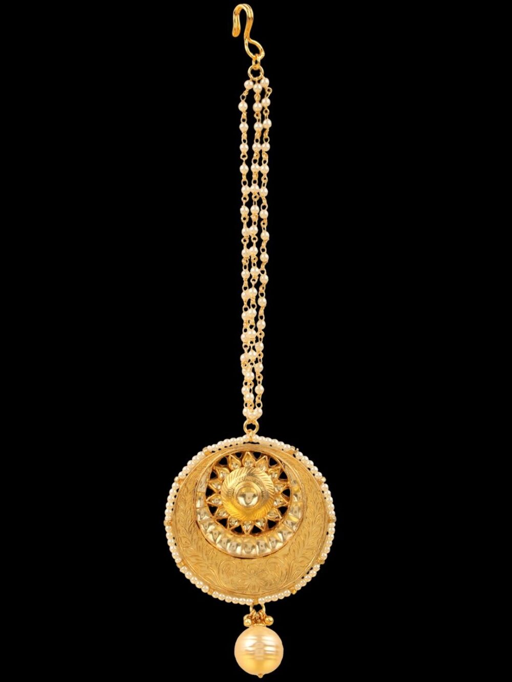 BUY Exclusive Choker Style Antique Necklace Set For Bride - Image 5