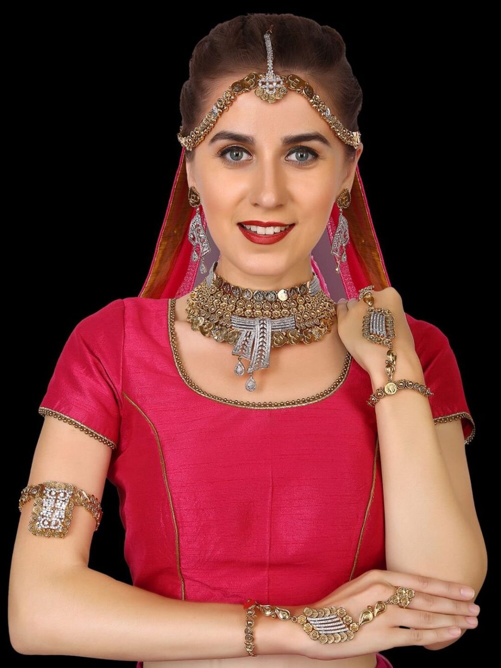 Buy Timeless Treasures Trellis American Diamond Necklace Set