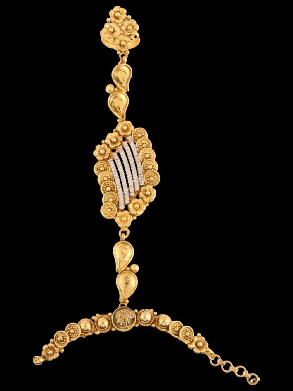 Buy Timeless Treasures Trellis American Diamond Necklace Set - Image 6