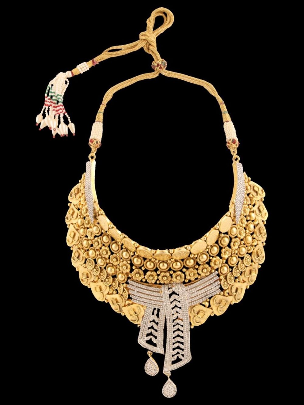 Buy Timeless Treasures Trellis American Diamond Necklace Set - Image 2