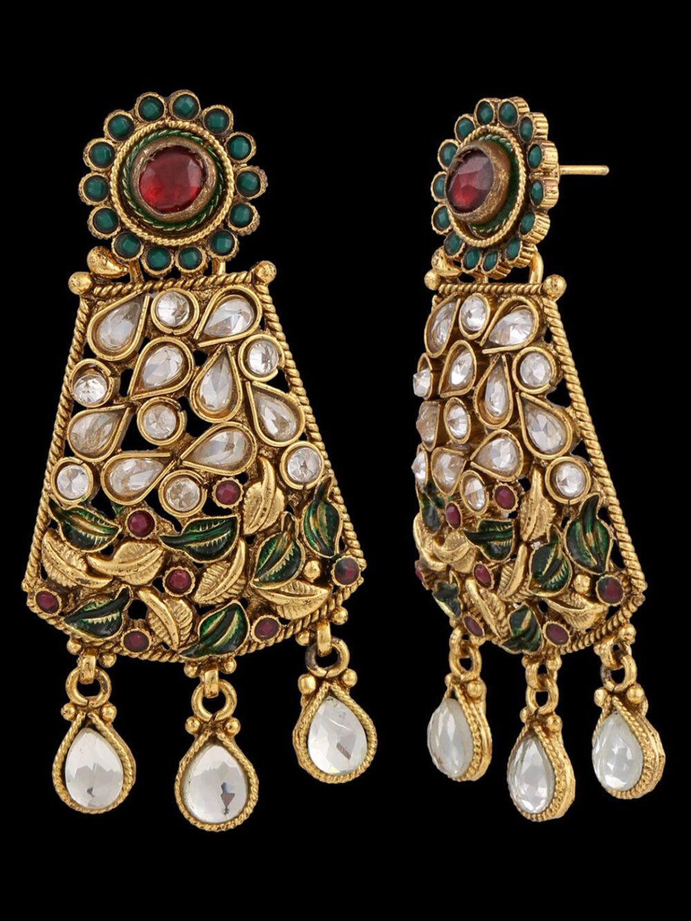 Buy Antique Vintage Gold polish South Bridal Set - Image 4