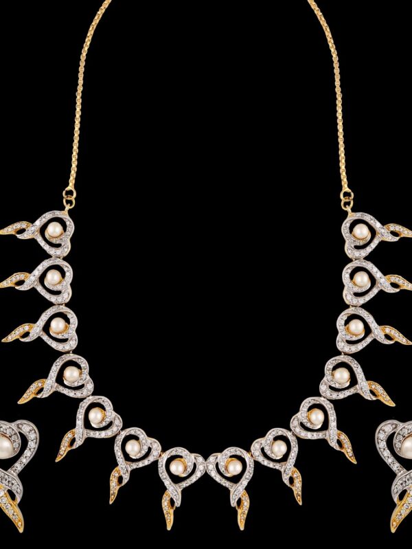 Buy Starry American Diamond Necklace Set - Image 5