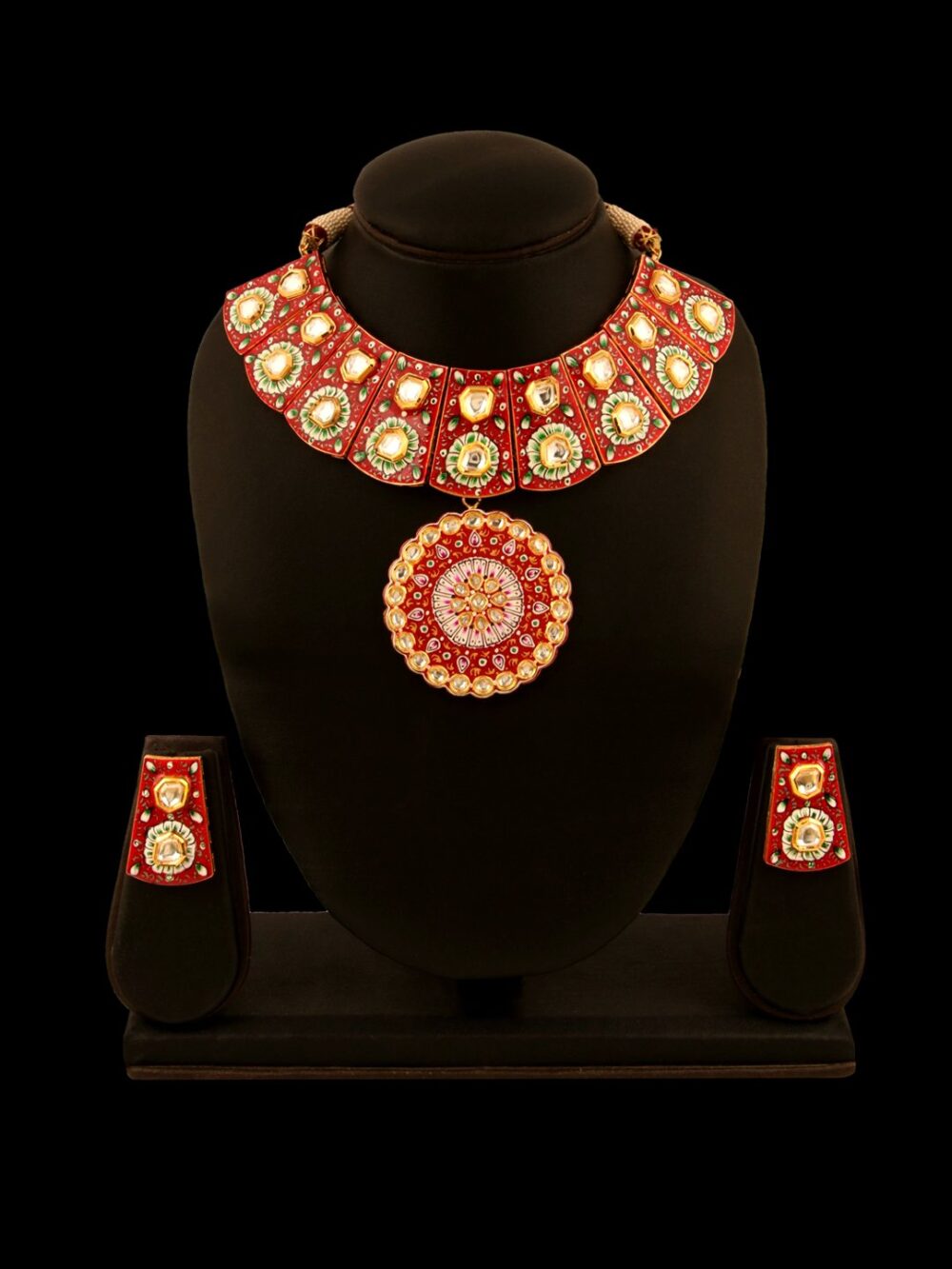Traditional Micro Gold Polished Nath Polki/Kundan N293CON - Image 3