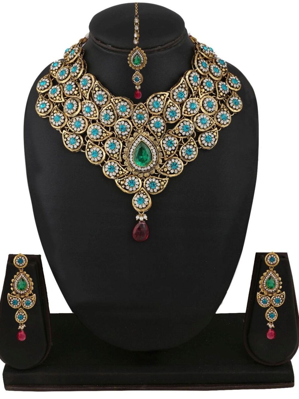 Buy Beautiful Traditional Half Micro Gold Polished Jewellery - Image 2