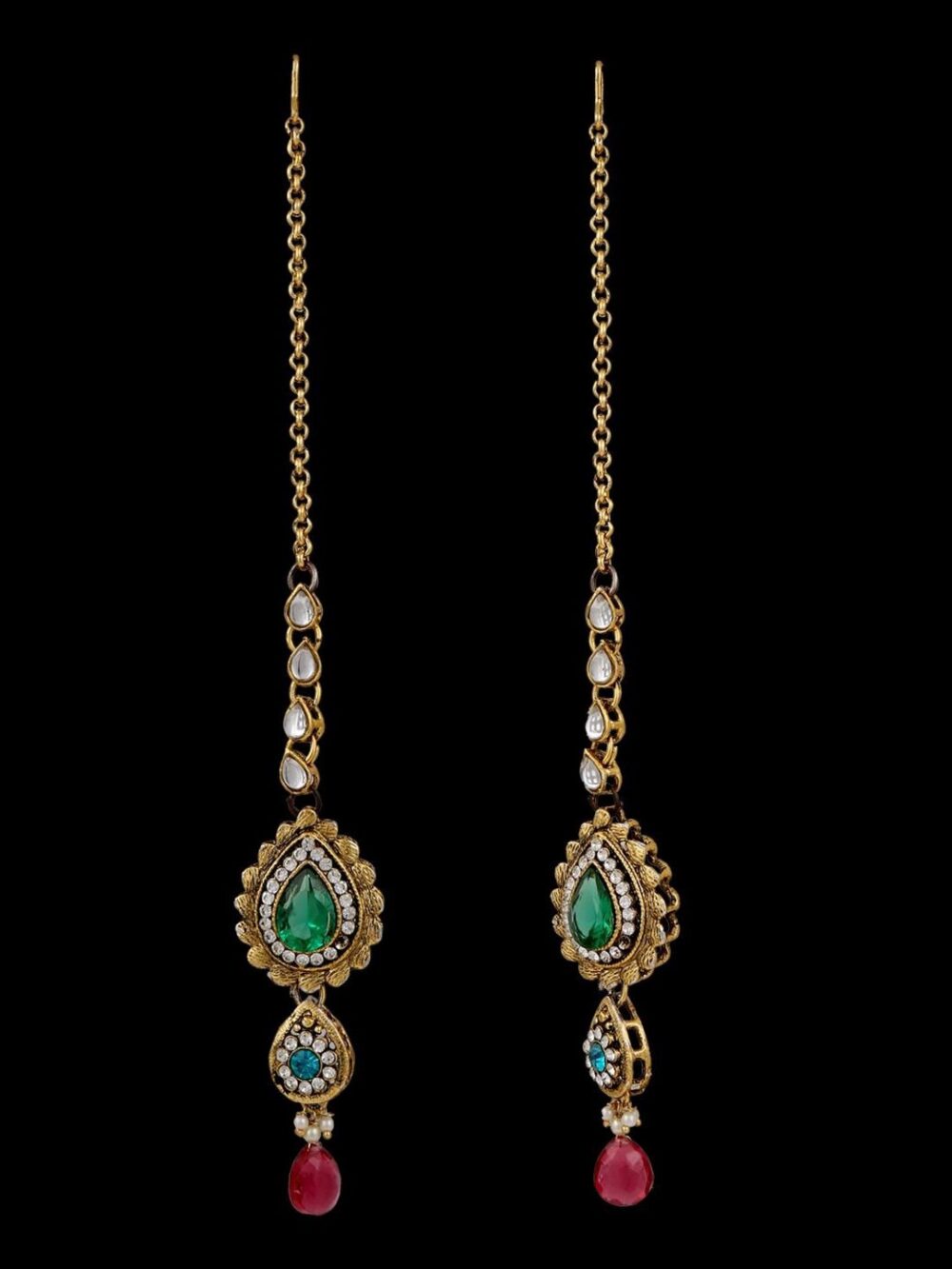 Buy Beautiful Traditional Half Micro Gold Polished Jewellery - Image 5