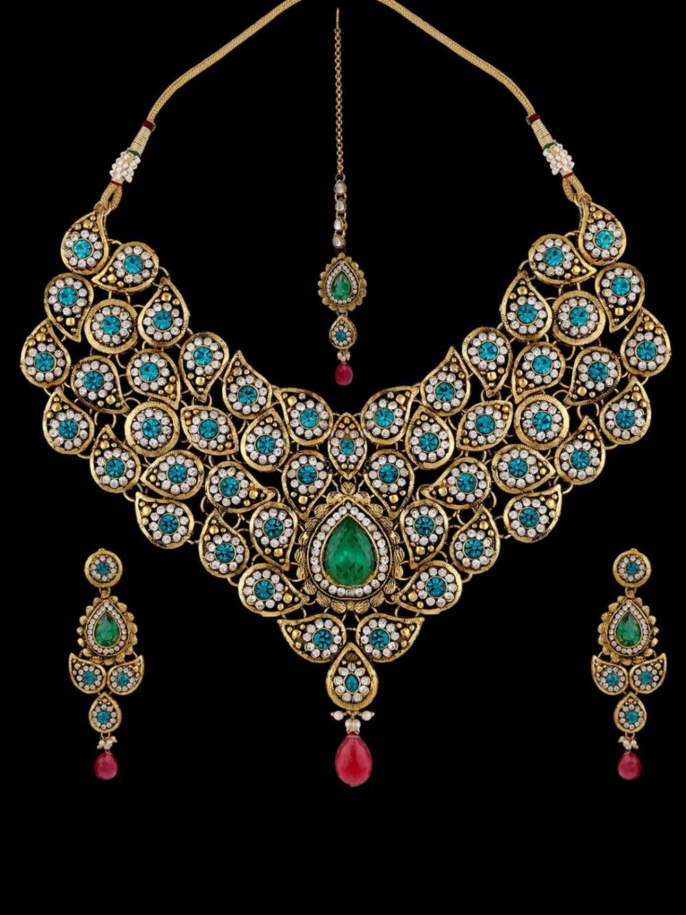 Buy Beautiful Traditional Half Micro Gold Polished Jewellery - Image 6