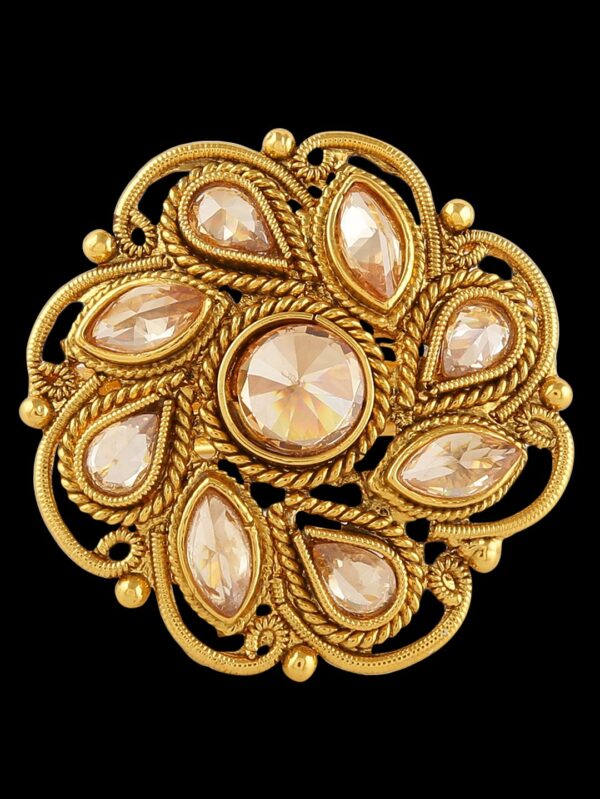 Golden Rose Finger Ring - Image 4
