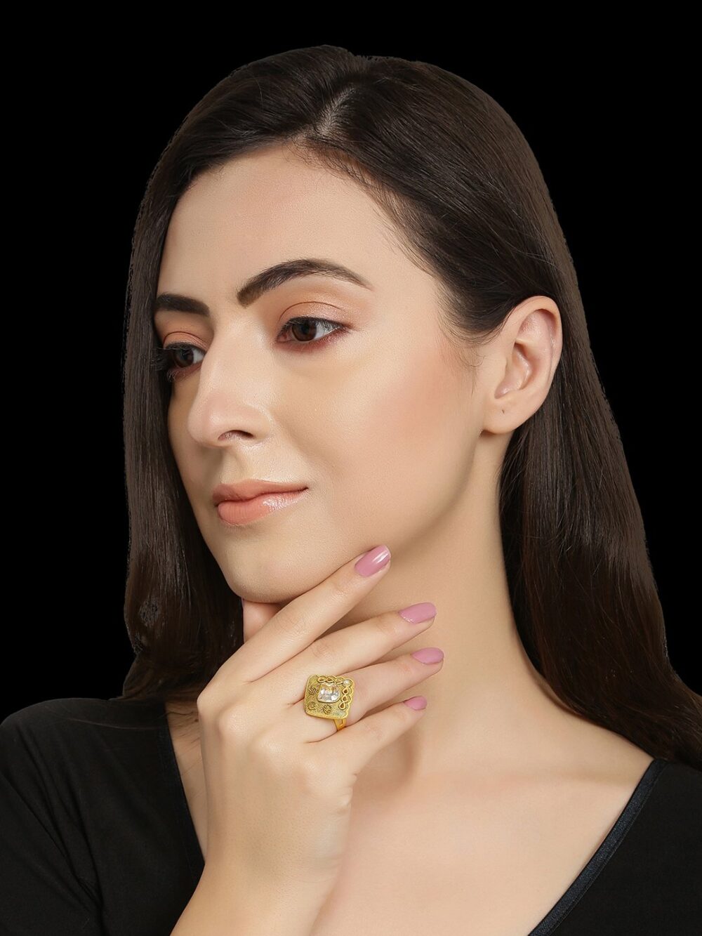 Antique Oxidized Finger Ring