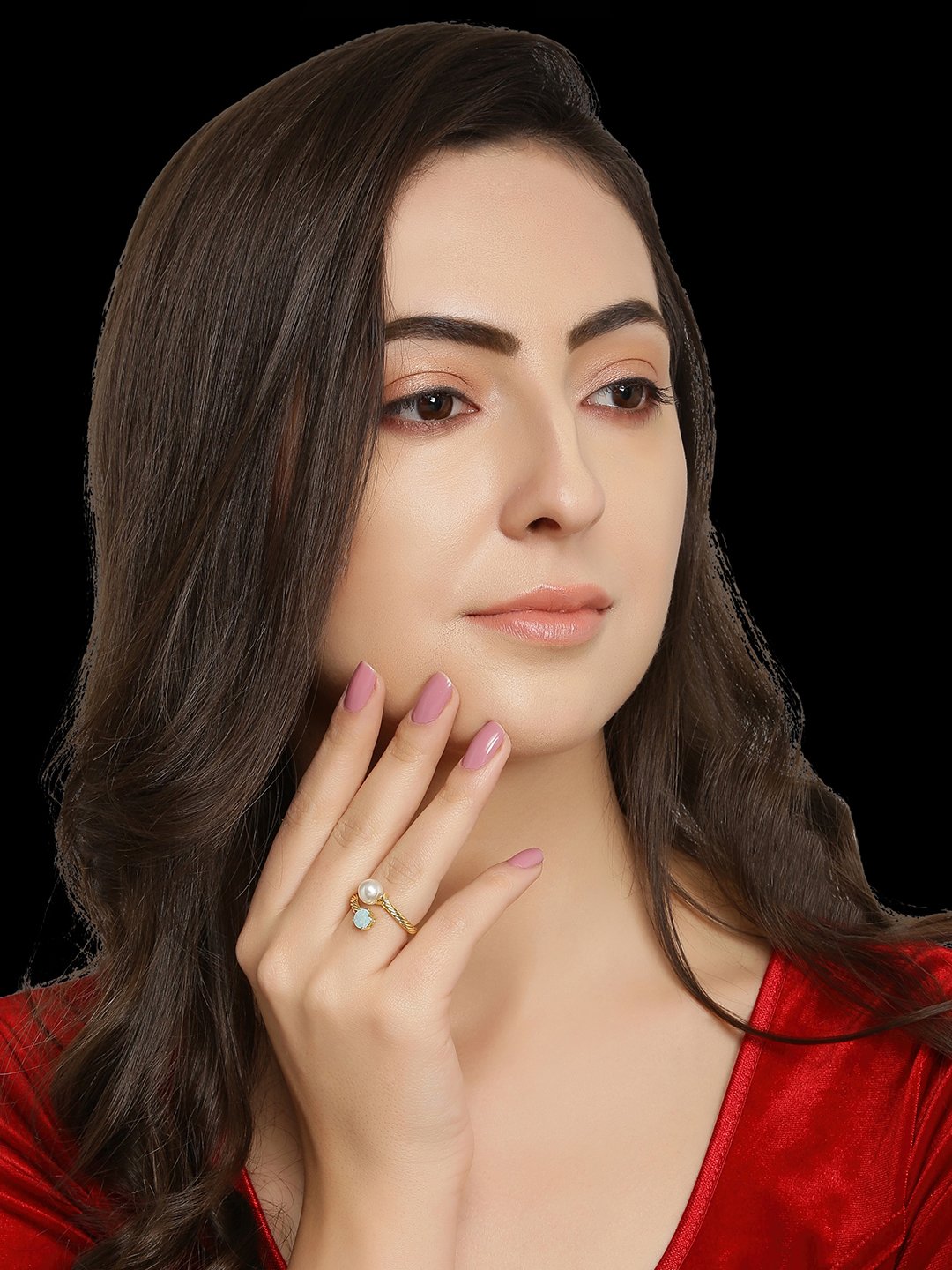 Spiral Infinity Finger Ring