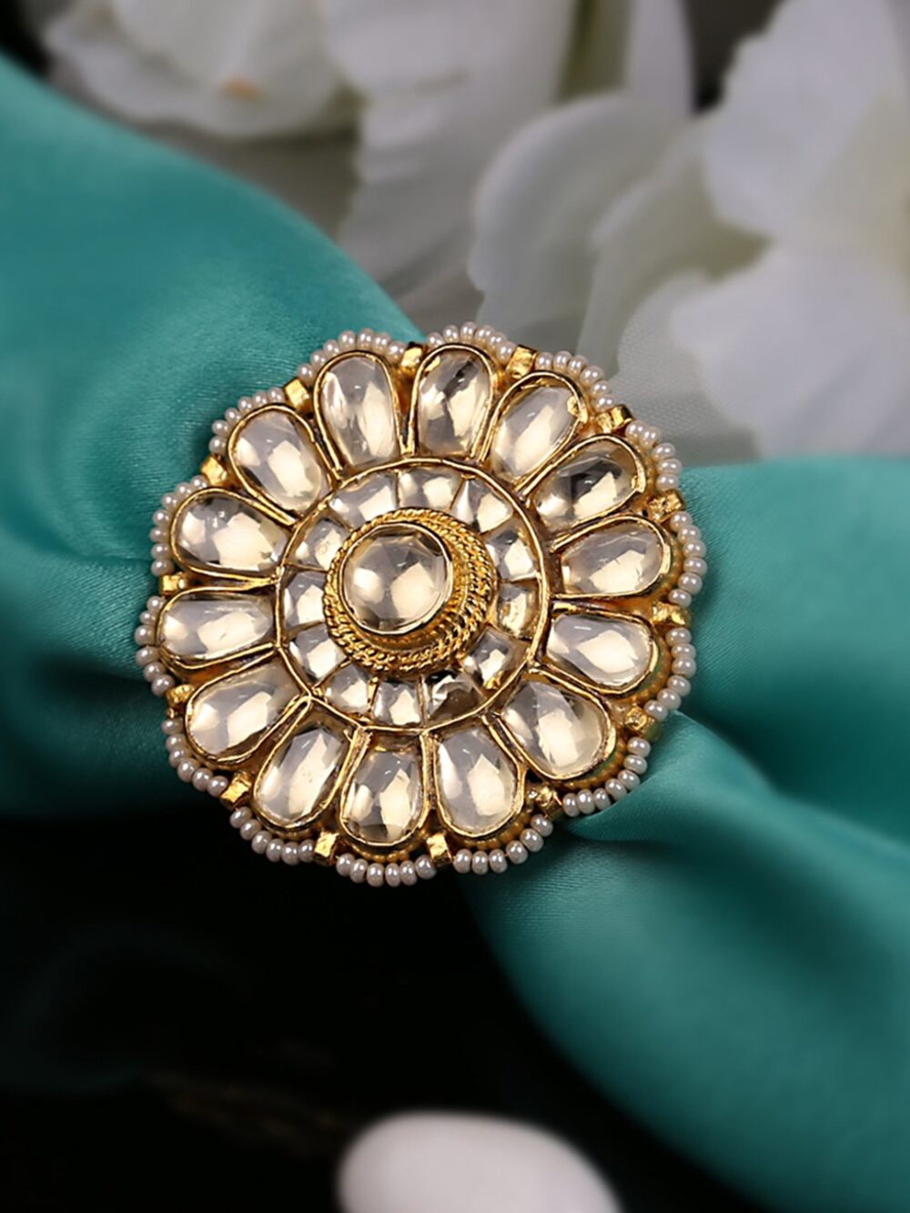 Kundan Finger Ring - Image 3
