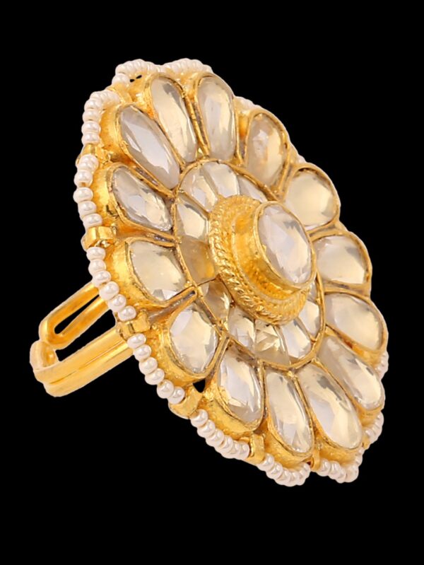 Kundan Finger Ring - Image 4