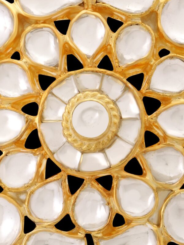Square shaped Kundan Finger Ring - Image 4