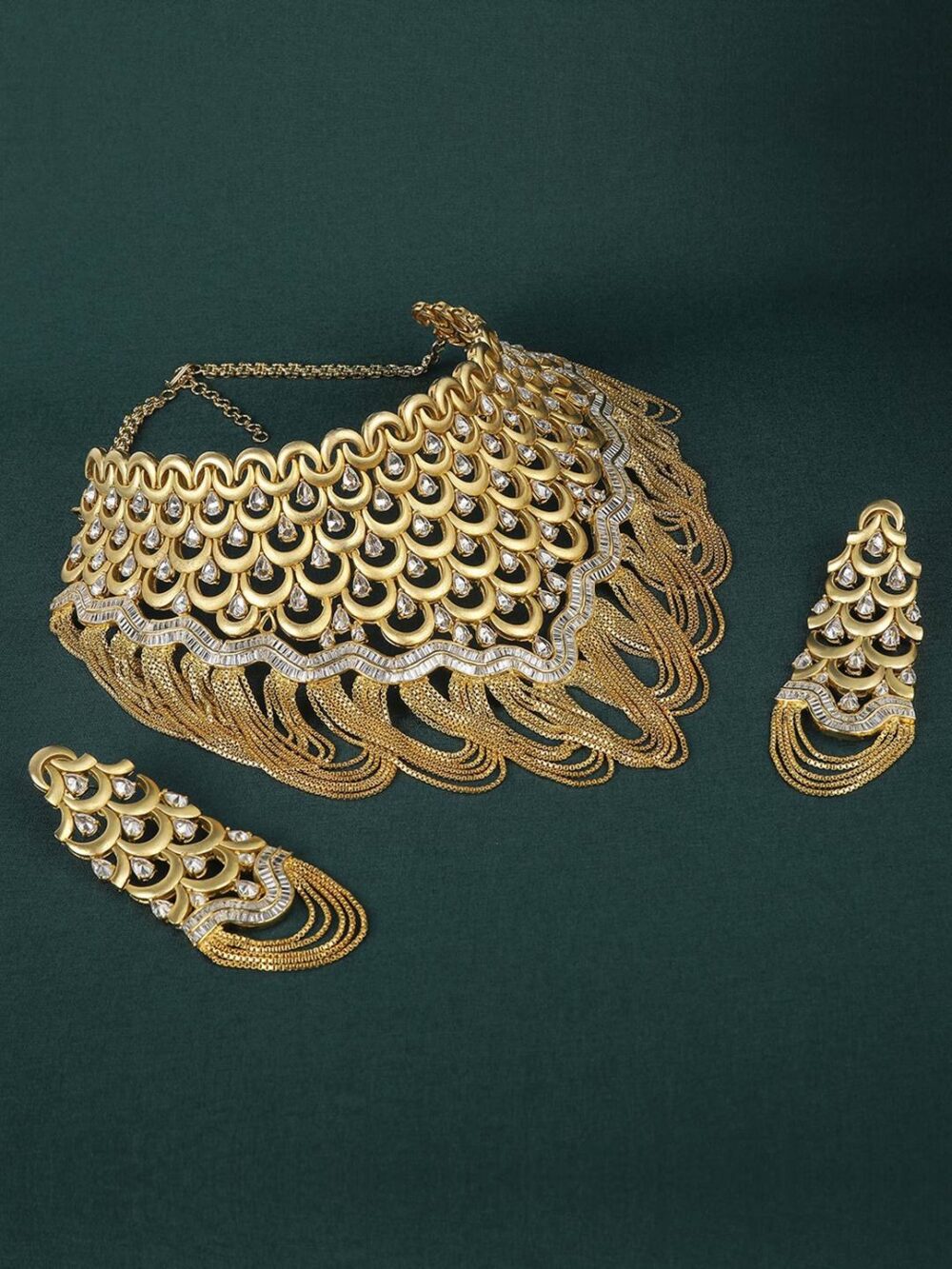 Buy Stunning Kundan Temple Ensemble