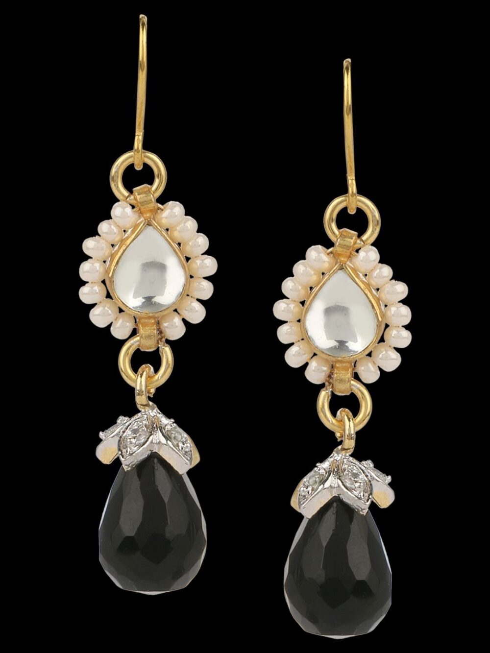 Indian Traditional American Diamond Earrings - Image 3