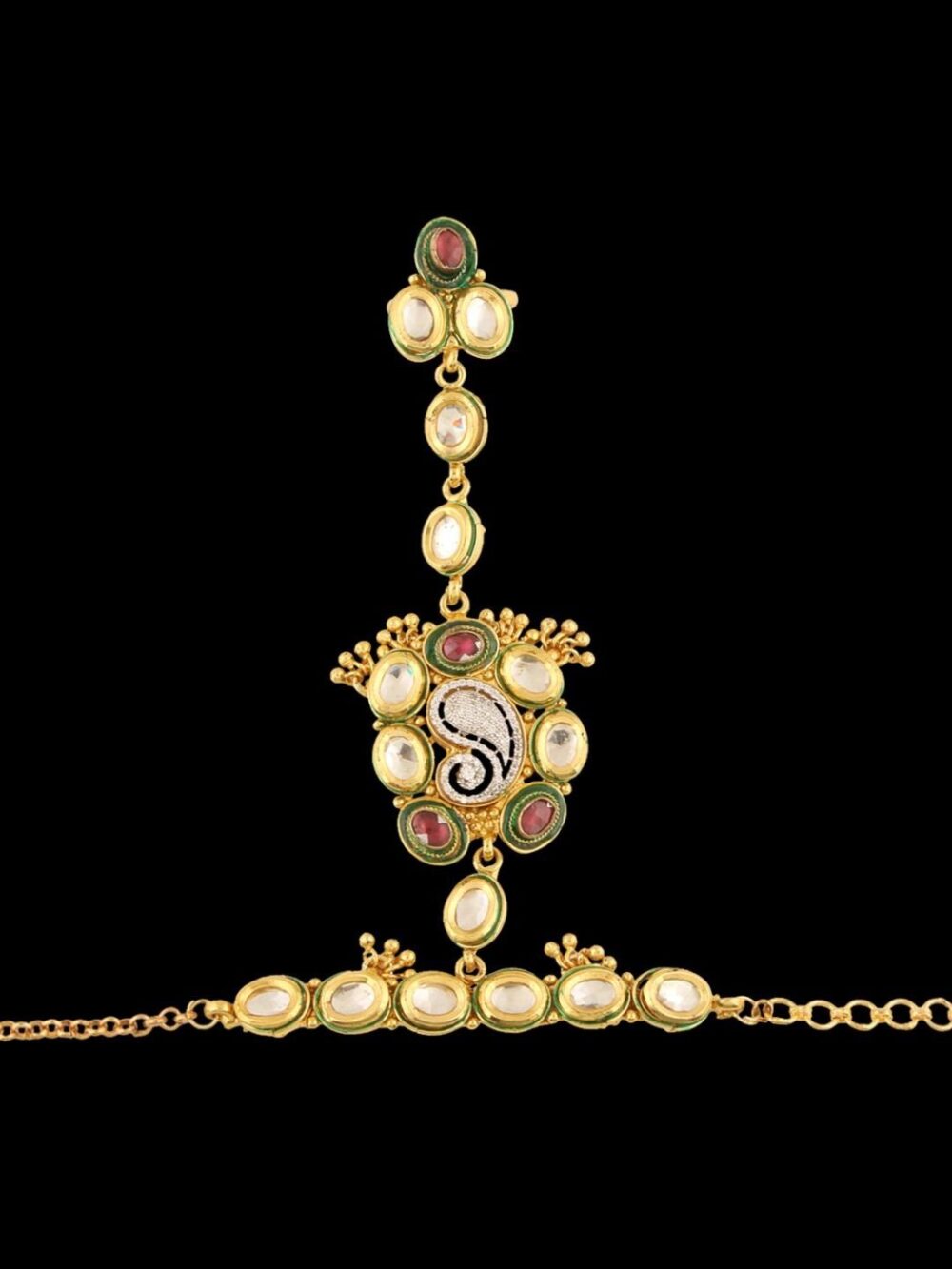 Buy Crystal Clarity Charisma American Diamond Necklace Set - Image 10