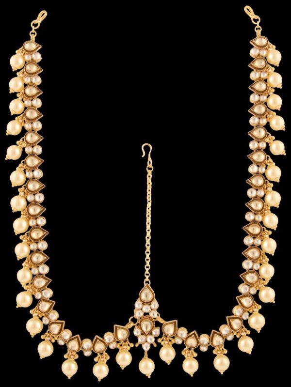 Gold Beaded Flower Bunch Nose Ring - Image 5