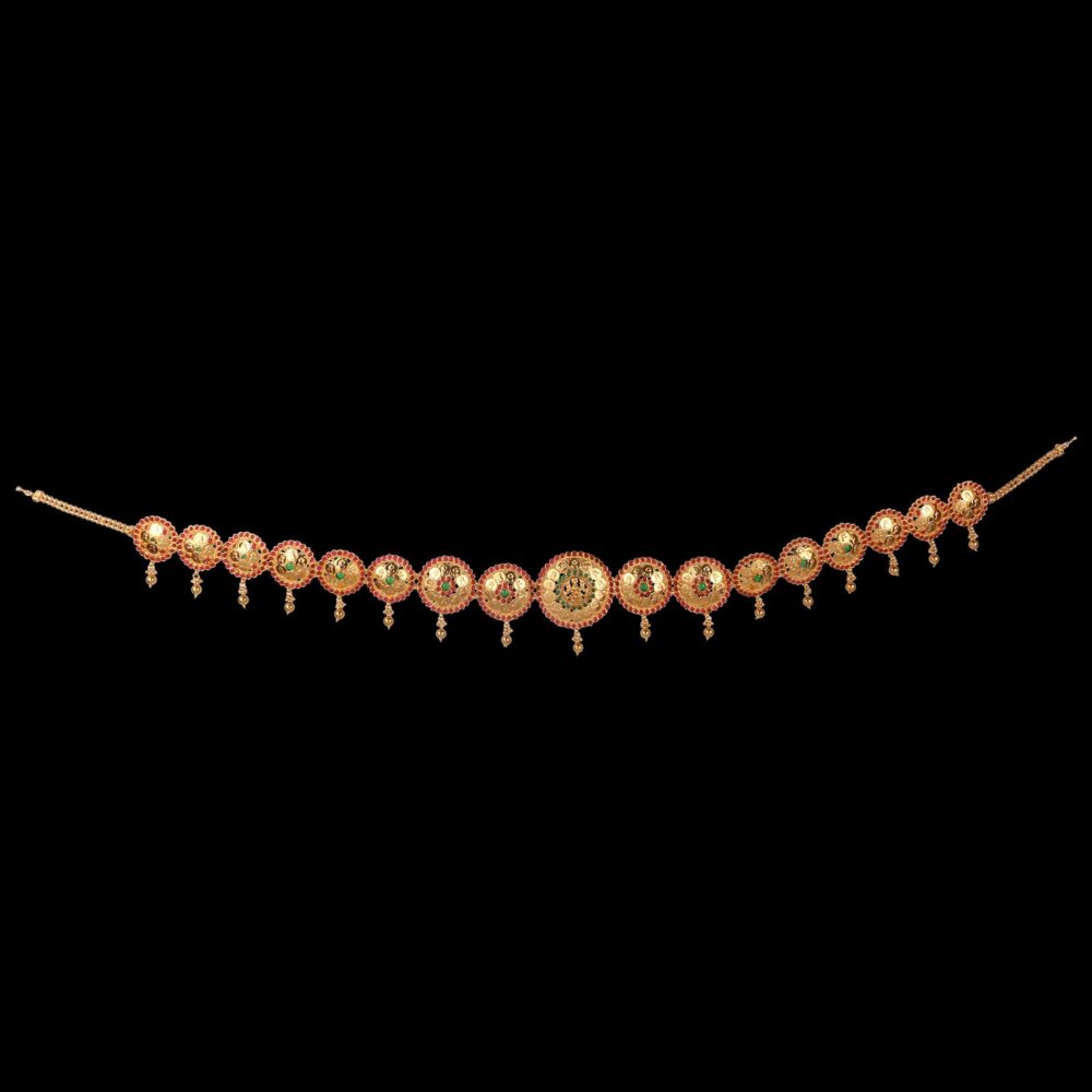 Buy Traditional South Indian Vilandi Style Antique Bridal Jewellery - Image 2