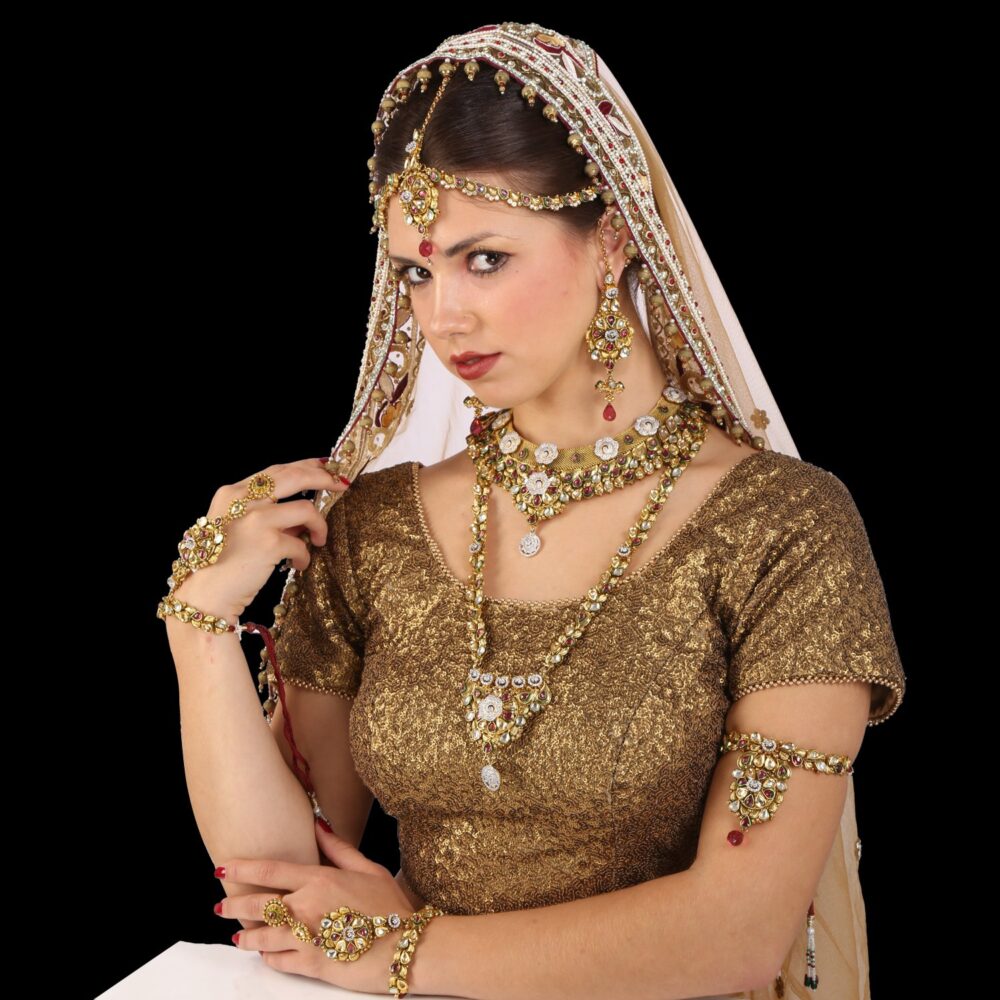 Buy Graceful Gardenia Gaze American Diamond Necklace Set