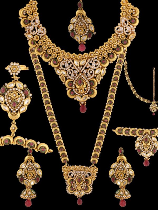 Buy Midnight Marvel Melody American Diamond Necklace Set - Image 2