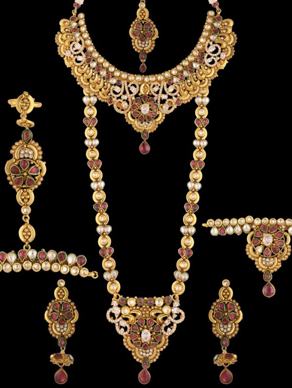 Buy Radiant Regalia American Diamond Necklace Set - Image 4