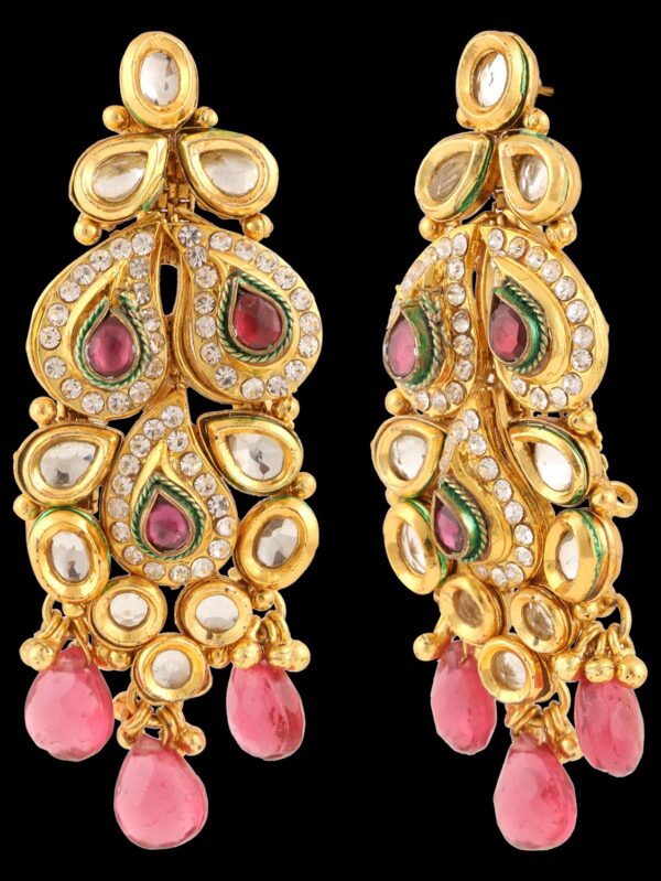 Buy Lustrous Luxury American Diamond Necklace Set - Image 2