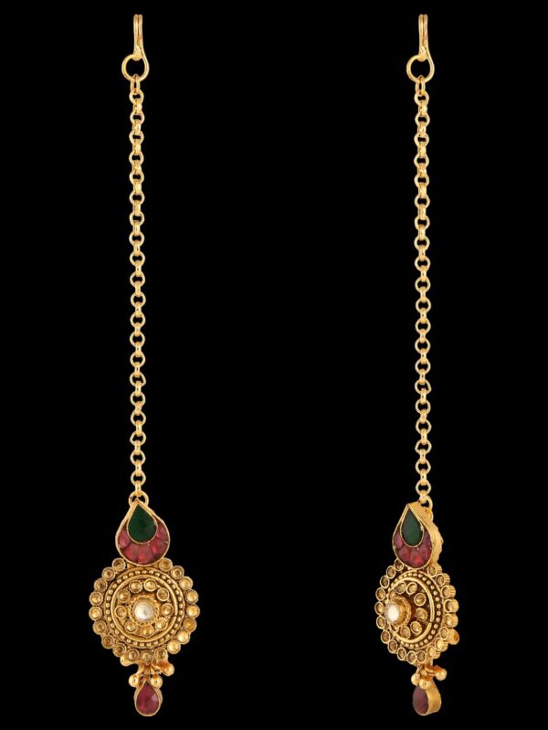 Buy Regal Kundan Bridal Jewellery Set With Anklet - Image 8