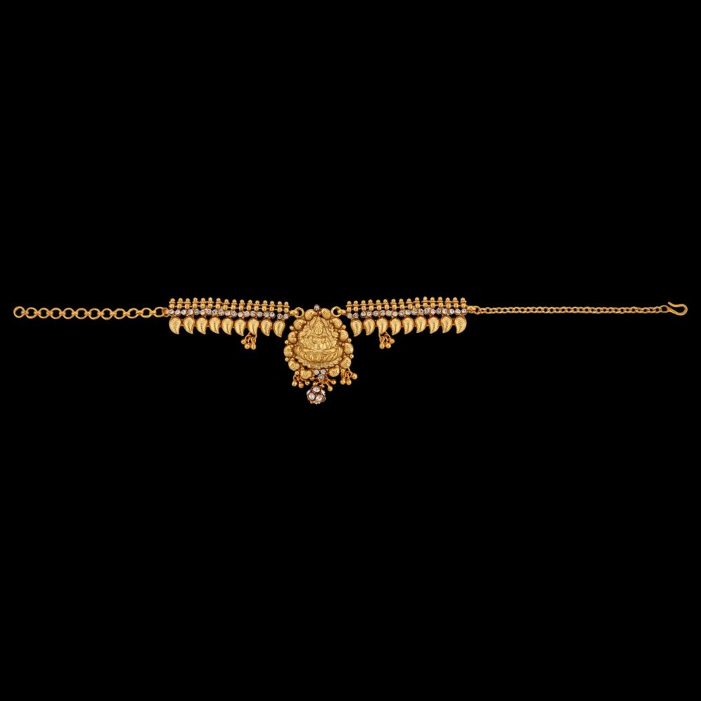 Buy Exclusive Dew Drop Style Gold Polished Antique Bridal Jewelry - Image 6