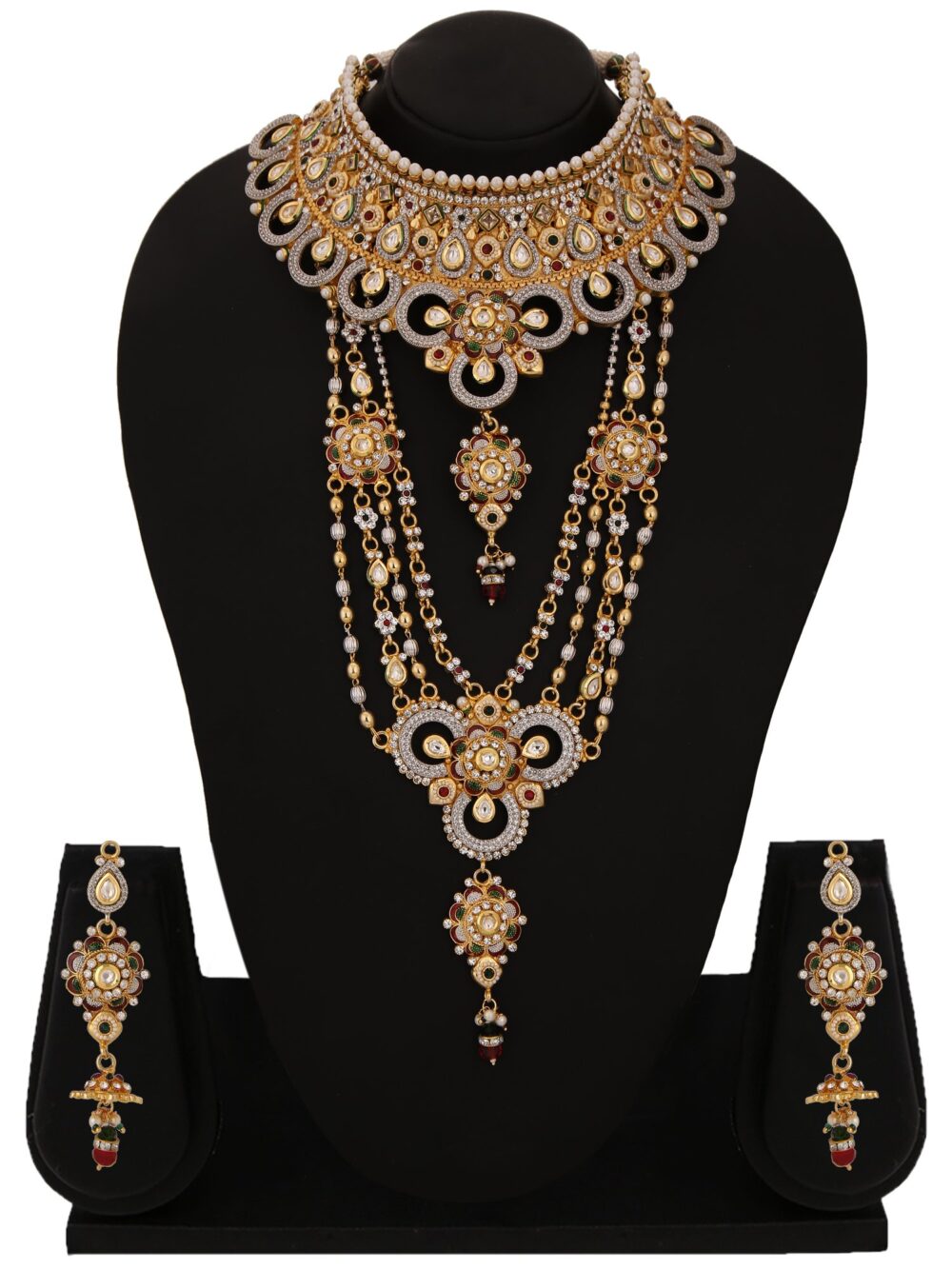 Bridal Vilandi Necklace Set - Image 3