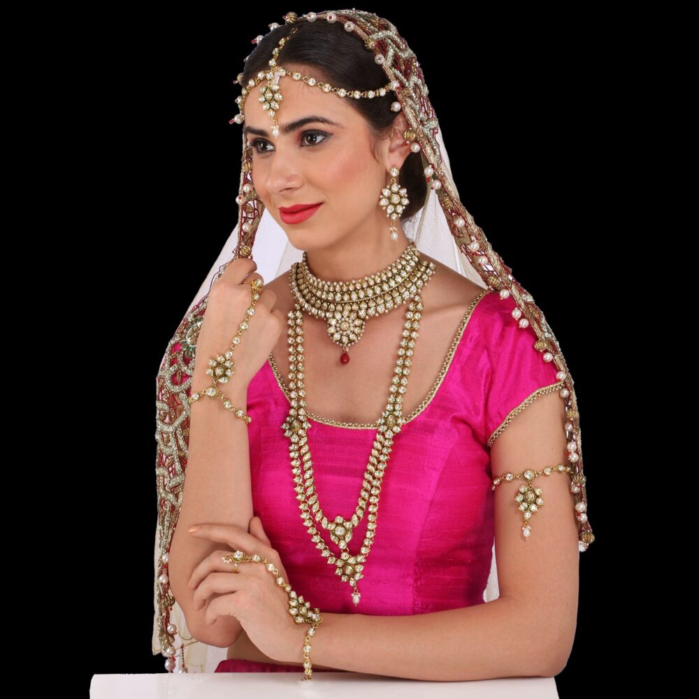Buy Regal Kundan Bridal Waist Belt