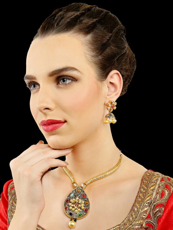 BUY Colourful Round Antique Jewellery Set