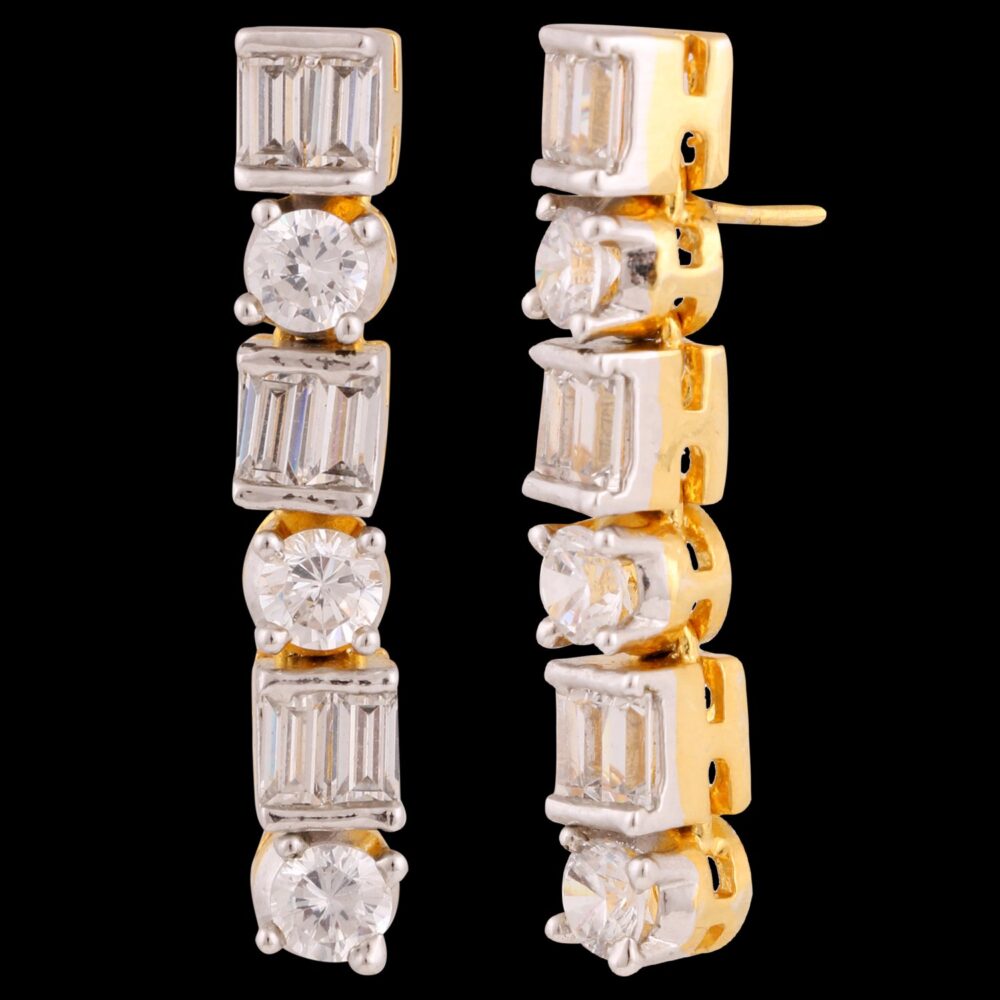 Buy Crystal Crowned American Diamond Necklace Set - Image 3