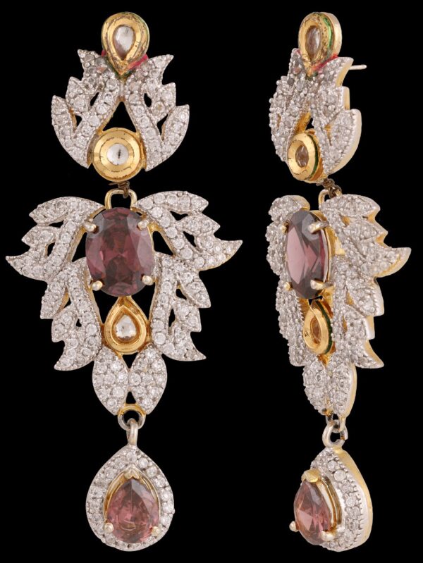 American Diamond Necklace Set For Wedding - Image 4