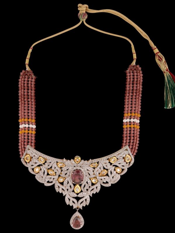 American Diamond Necklace Set For Wedding - Image 5