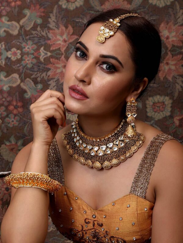 Buy Ethereal Kundan Rani Haar Set - Image 2