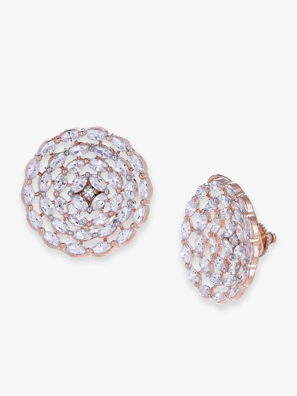 Indian Traditional American Diamond Earrings - Image 4