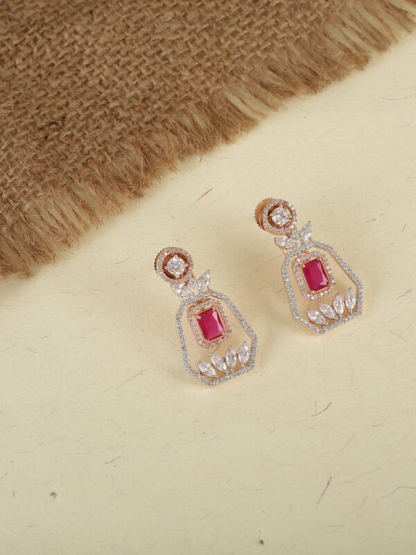 Indian Traditional American Diamond Earrings