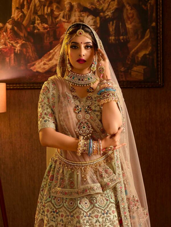 Buy Kundan Bridal Necklace with Earrings