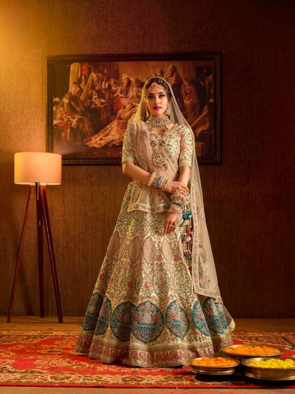 Buy Kundan Bridal Necklace with Earrings - Image 3