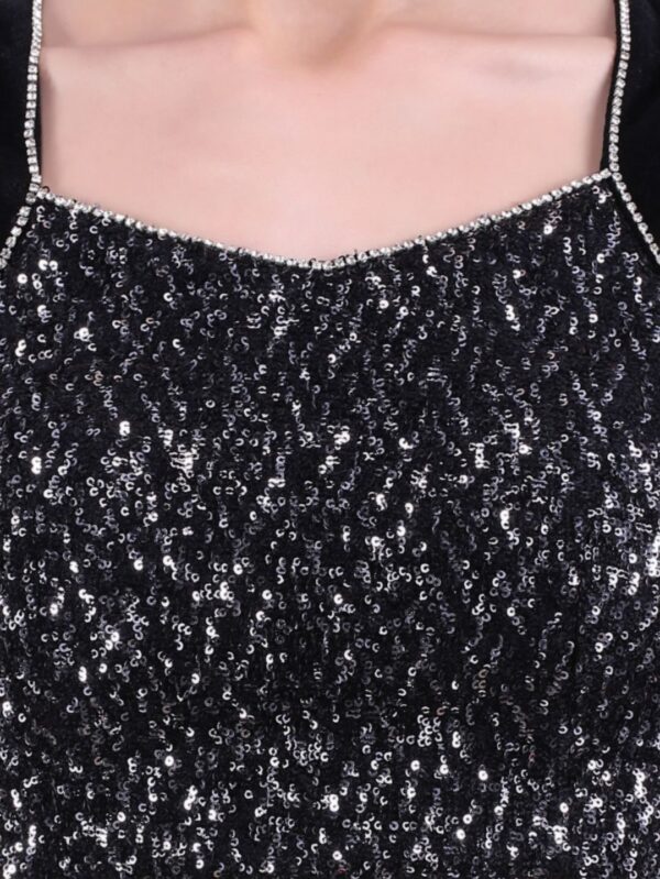Black velvet blouse - Image 5