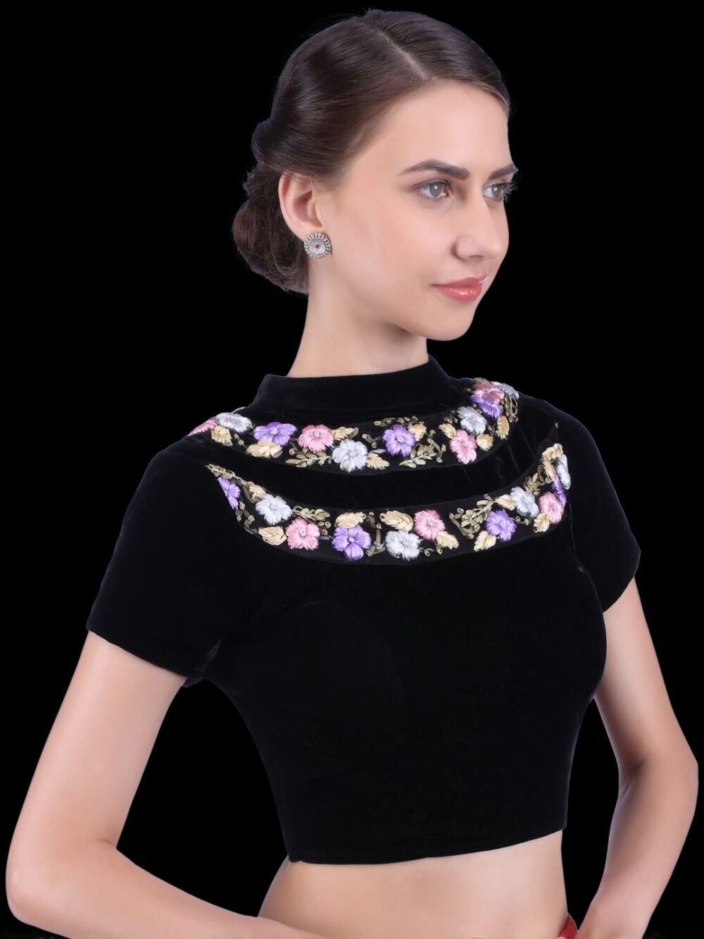 Black velvet blouse - Image 4