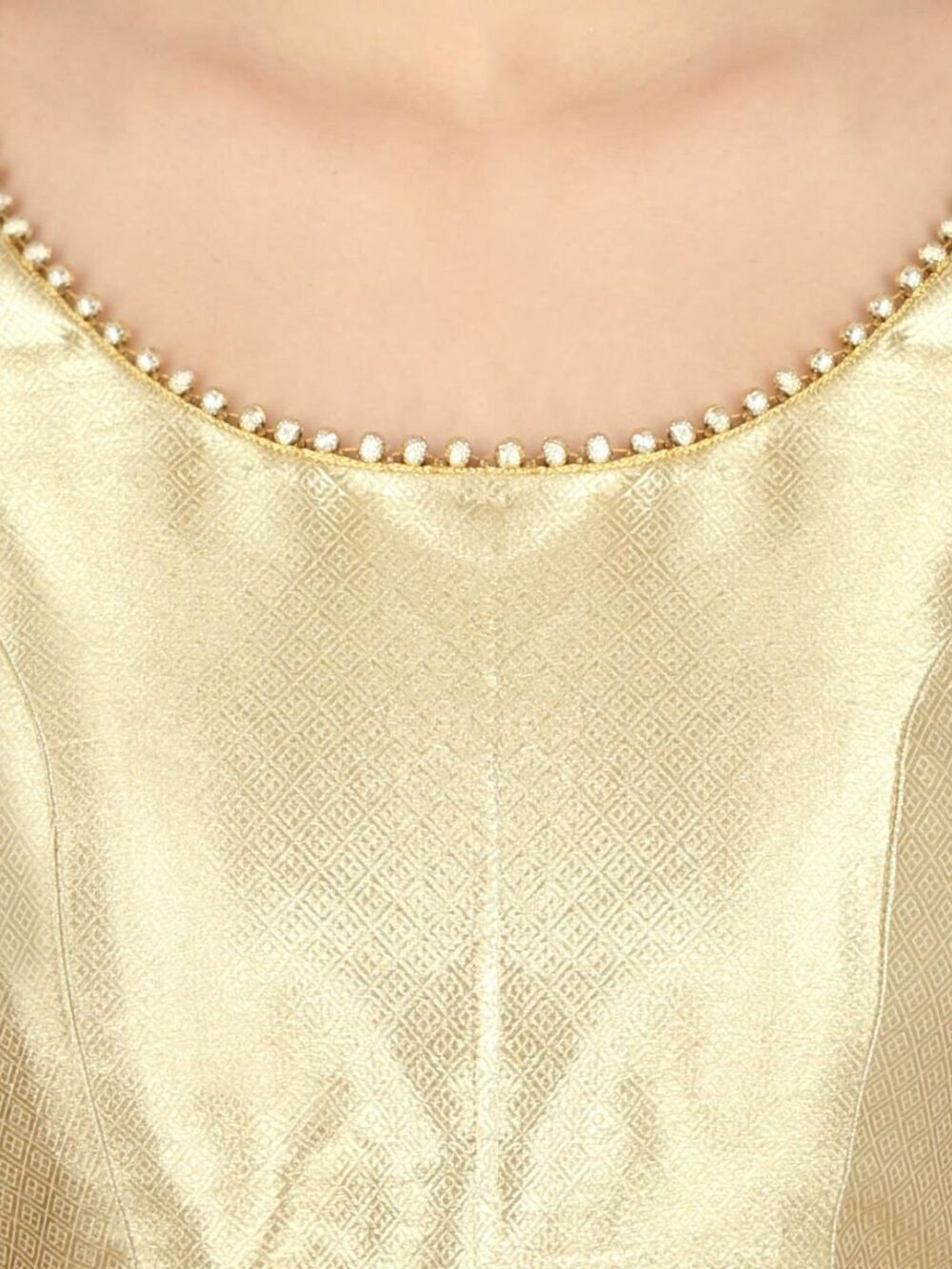 Gold brocade blouse - Image 4