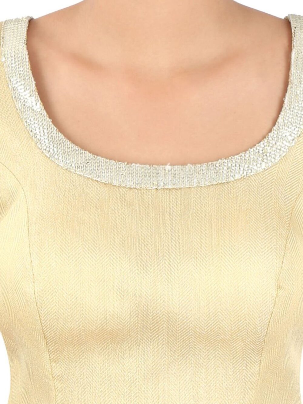 Gold brocade blouse - Image 4