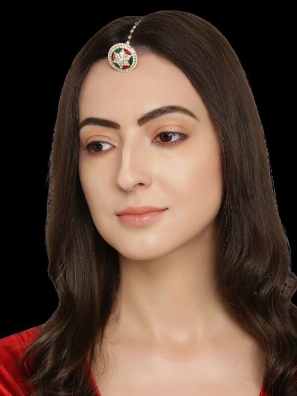 Simple Rounded White Stoned with Star in Center