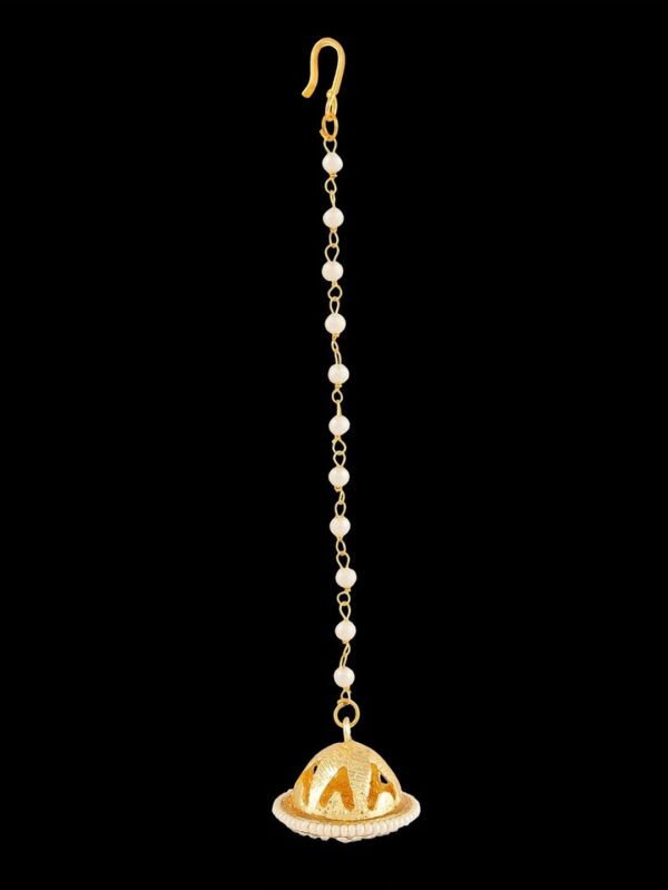 Simple Rounded White Stoned with Star in Center - Image 4