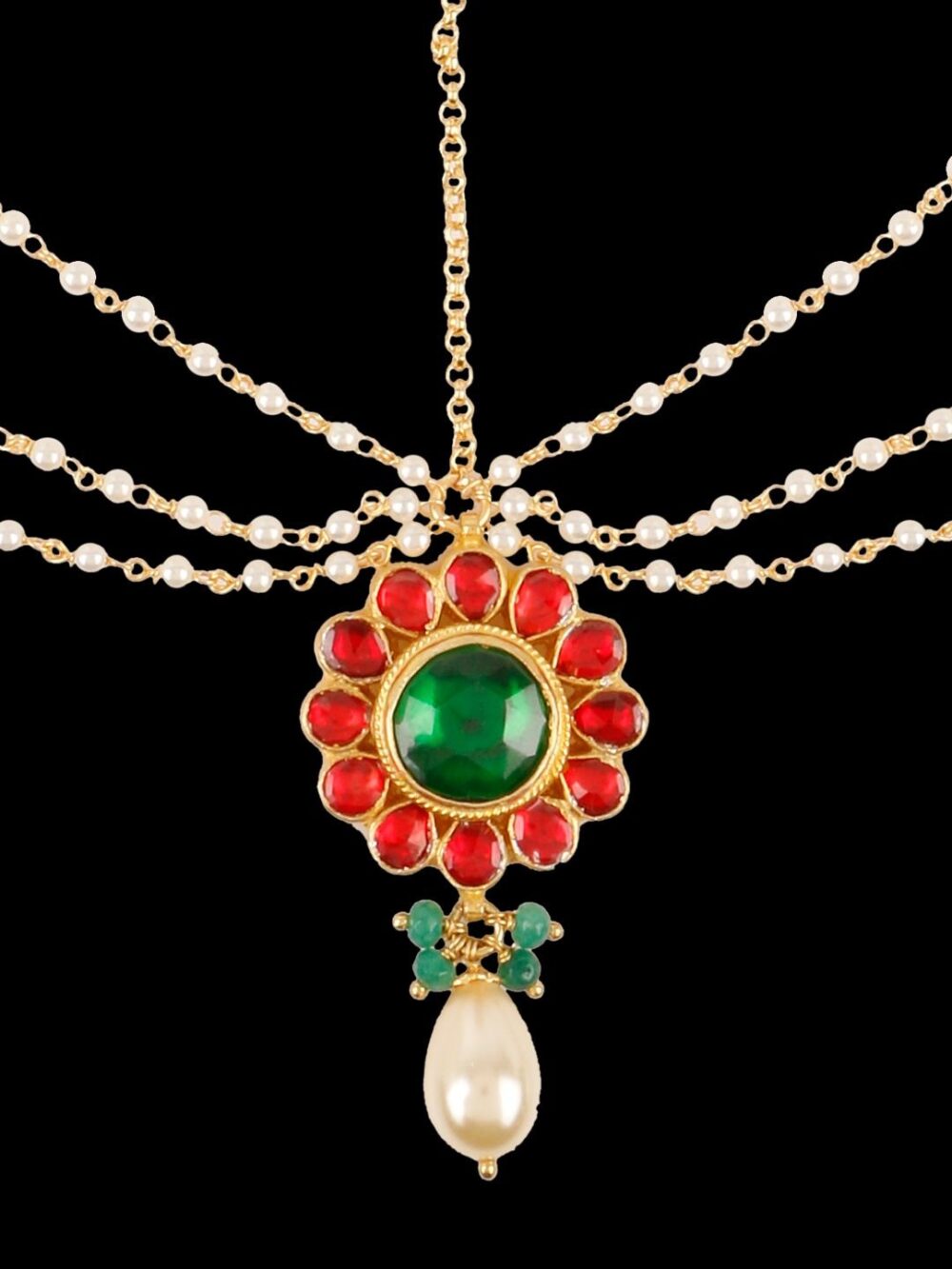 Damini/ Matha Patti/ Head chain/ Head Accessory/ Indian Hair Accessory/ Hair Accessory for women - Image 4