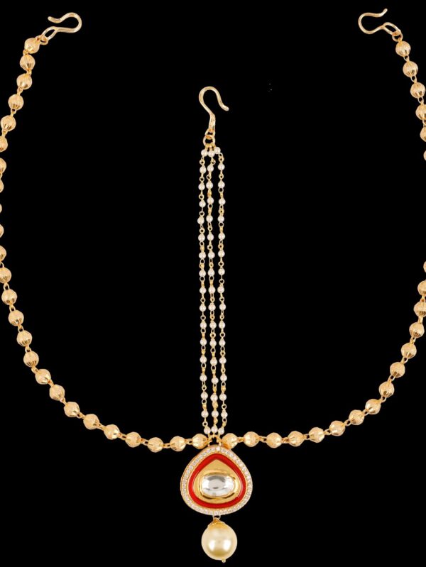 Damini/ Matha Patti/ Head chain/ Head Accessory/ Indian Hair Accessory/ Hair Accessory for women T7 - Image 3