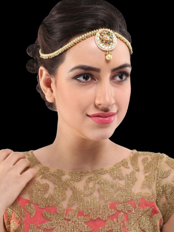 Damini/ Matha Patti/ Head chain/ Head Accessory/ Indian Hair Accessory/ Hair Accessory for women T6 - Image 2