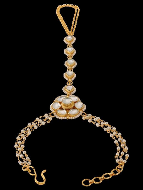 Magnificent kundan hathphool - Image 4