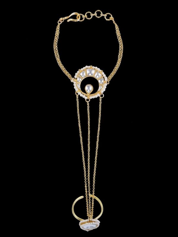 Buy Chic kundan hathphool - Image 6